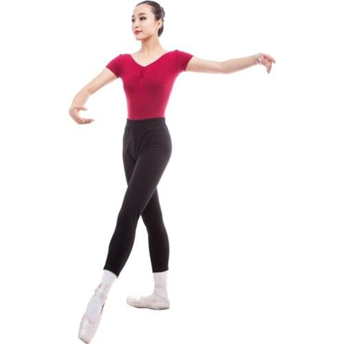 Black Ballet Pants Dancing Costume Cotton Compression Leggings Dancing Practicing Gymnastics Workout Trousers Bodybuilding