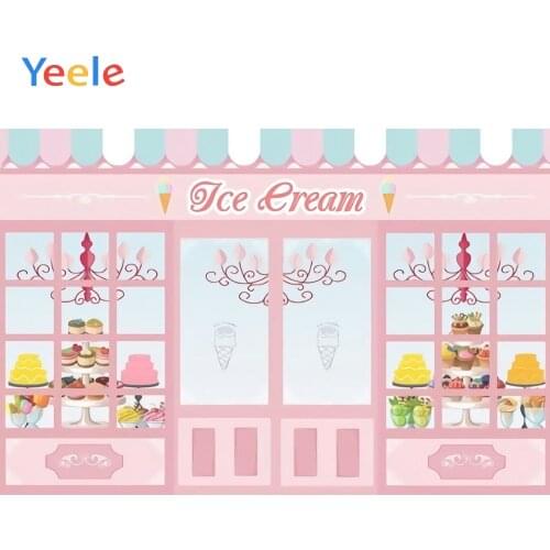 Yeele Candy Bar Backdrop Sweet Dessert Ice Cream Shop Baby Birthday Party Customized Photography Backgrounds For Photo Studio