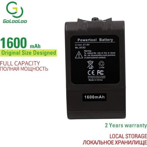 Golooloo for DYS 21.6V 1600mAh V6 Li-ion electrical tools lithium battery DC58, DC59,DC61,DC62,DC72 965874-02 DC74