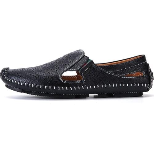 Herren cuero sport transpirables ritable roman beach sandles black ete v sandalia heren para shoe trekking sandals-men sandal