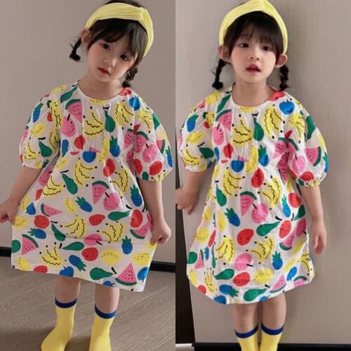 2021 Hot Sale Children Clothing Children Cute Dress Summer Girl Cartoon Skirt Children Skirt