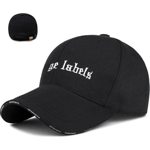 Adjustable Size Embroidered Letter Baseball Cap Solid Dad Hat Soft Outdoor Visor Cap Sun Protection Cap