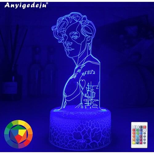 Newest Manga 3D Lamp Night light home decor led For home LED light USB Lamp Kids Bedroom Smart bulb Led bulb kawaii room