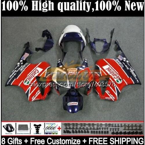 Fairing For HONDA VTR1000 2000 2001 2002 2003 2004 2005 2006 39CL.121 RTV VTR 1000 RC51 SP1 SP2 00 01 02 03 04 05 06 purle red