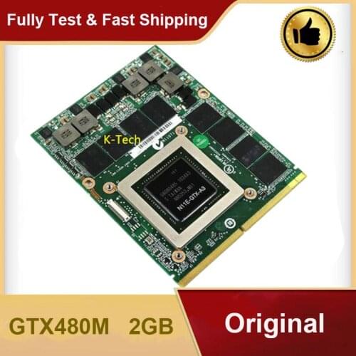 Original GTX480M GTX 480M MXM 3.0 DDR5 2GB N11E-GTX-A3 for Clevo W86cu W860cu W860tu M860tu Graphics Video Card 100% Working
