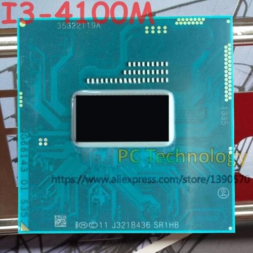 Original Intel Core I3-4100M SR1HB CPU I3 4100M processor 2.5GHz 3M Dual core for HM86 HM87 free shipping ship out within 1 day