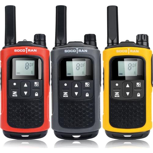 SocoTran PMR 446 License Free Walkie Talkie Scan VOX & Privacy Codes with Rechargeable Battery Ham 2 Way Radio Adults & Kids Use
