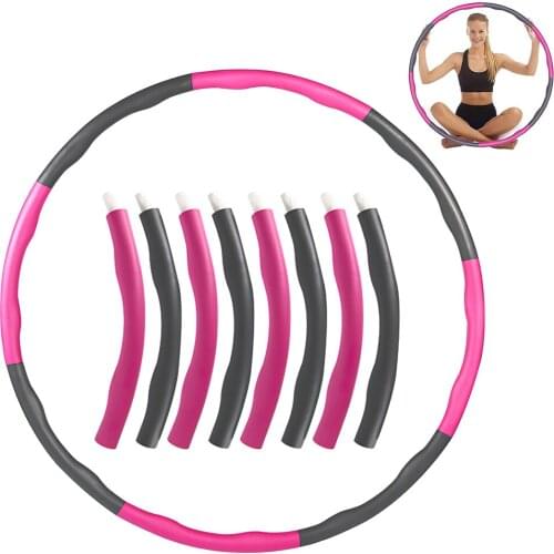 2021 Sports Hoop Circle Segment Stitched Slimming Ocean Foam Massage Adjustable Gymnastics Yoga Bodybuilding Equipment