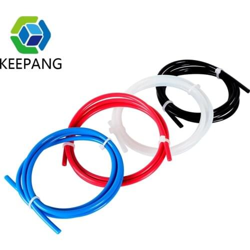 Kee Pang PTFE Tube 1M/2M/5M 2x4mm ID 2mm OD 4mm PTFE Tube for 3D Printer Parts Pipe Bowden J-head 1.75mm Filament Guide Tube