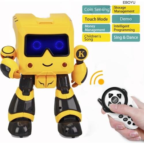 JJRC R17 KAQI-TOTO 2.4G Intelligent Remote Control Robot Advisor RC Robot Toy Coin Bank Gift for Kids