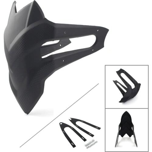 Universal Motorcycle Rear Wheel Mudguard Fender Mud Flap Cover Protector w/ Bracket Kit For 14-18" Wheel
