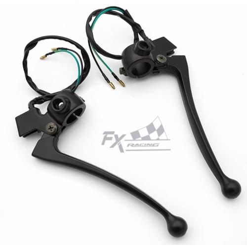 Universal 7/8" 22mm Handlebar Motorcycle Brake Clutch Lever Front Rear Cable Clutch Lever For ATV Scooter Pit Dirt MOTO Bike