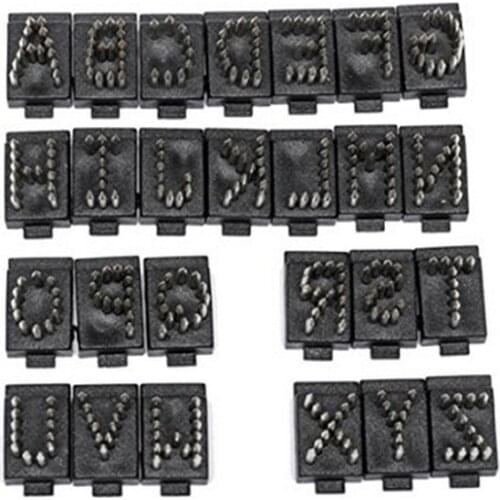 High-quality tattoo grips letter Ear pierced pliers barbed nail a-z letters printing (applicable to 4/5 digits ear mark forceps)