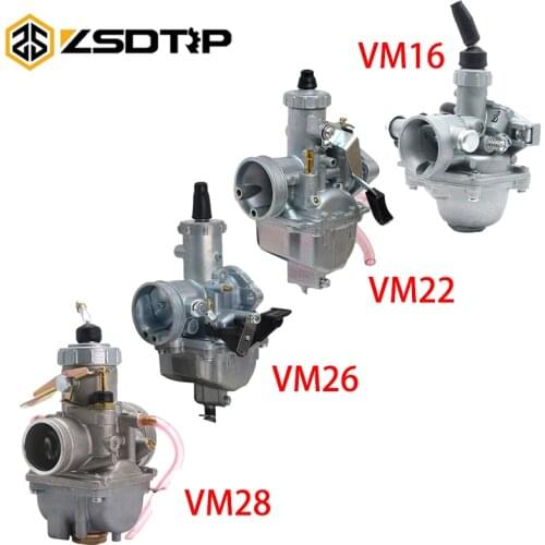 ZSDTRP Mikuni VM16/22/26/28 19mm 26mm 30mm 32mm Carburetor Carb For Motorcycle Dirt Pit Bike ATV QUAD 50cc-200cc Motocross