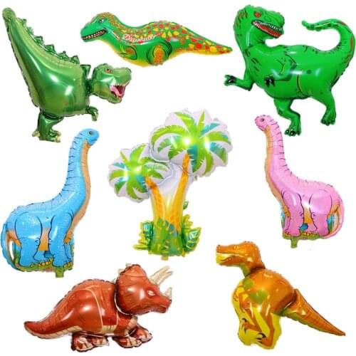 1 Pcs Giant Dinosaur Balloon Boys Animal Jurassic Dinosaur Birthday Party Decorations Kids Boy Foil Balloon Supplies