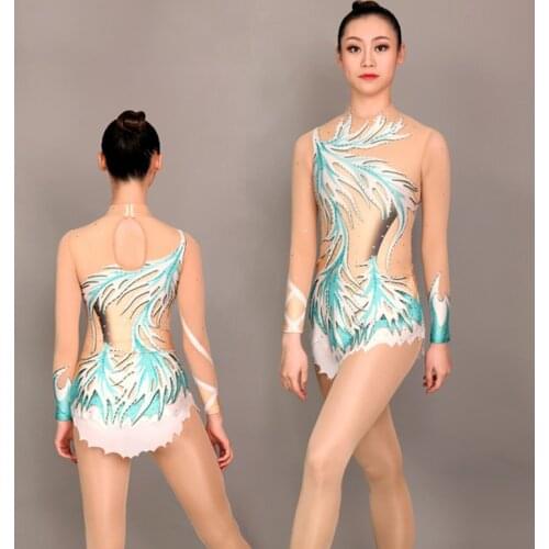 1 piece professional Custom Girls/ adult Artistic gymnastics Competition Gymnastics leotard Kids Adult Performances leotards