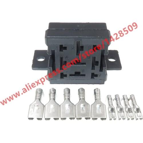 10 Sets 9 Pin Automotive Relay Fuse Holder Female Connector With Terminals