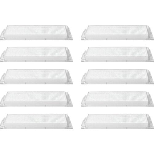 10Pcs Hepa Filter for Xiaomi Robot Vacuum Cleaner STYJ02YM Conga 3490 Viomi V2 PRO Filter V-RVCLM21B