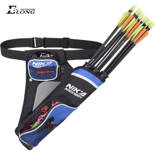 Archery 3 Tubes Quiver Arrow Waist Carry Back Quivers Adjustable Belt Strap Hunting Equipment Bow & Arrow Accessories