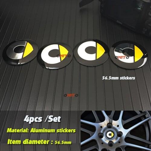 4pc Car Logo 56mm Auto Car Wheel Center Hub Cap Car Emblem Sticker for Two Forspeed Forfour Roadster Forstars Auto Accessories