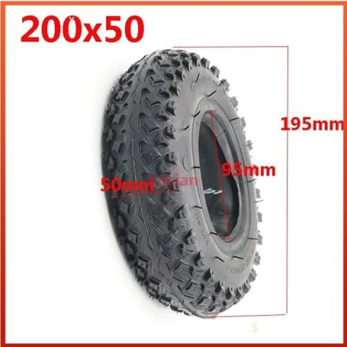 8" X 2") 200X50 (8 Inch)Tire Fit for Electric Gas Scooter & Electric Scooter(inner Tube Included) Wheelchair Wheel