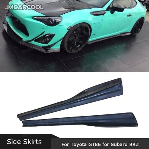 Carbon fiber Material Side Skirts for Toyota GT86 for Subaru BRZ J Style 2014-2016