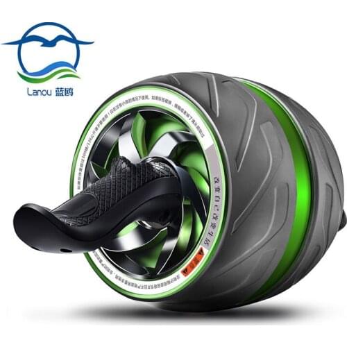 Large Wheels Power Roller Abdominal Muscle Training Equipment Family Fitness Exercise Pull Back Belly Holding Wheel AB Roller