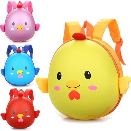 Kindergarten School Bag Boys Girls 3D Eggshell Baby Backpack Children School Bag Kid Girl Cute Backpack