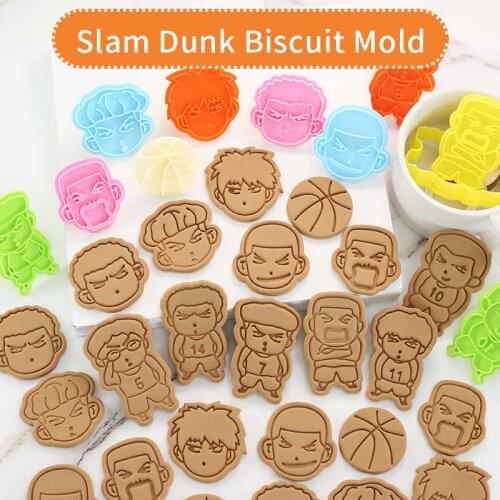 Mold Of Baking Slam Dunk Sakuragi Japanese Anime Cartoon Biscuit Mould Diy Baking Tool 3d Three-dimensional Cookie Cutter Mould