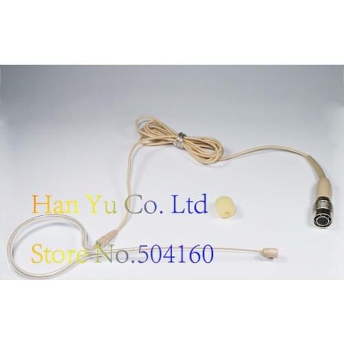 4 Pin 4PIN Hirose Plug Headworn Mic Headset Microphone For Karaoke Mixer Audio Technica Wireless Bodypack Tr