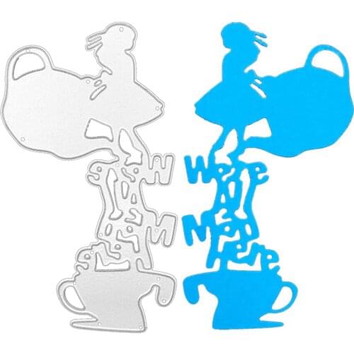 Julyarts Girl And Flower Scrapbooking Accessories Die Cutting DIY Paper Art Craft Scrapbook Book Card Decoration