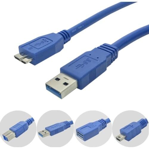 USB Extension Cable USB 3.0 Cable for Smart TV PS4 Xbox One SSD USB3.0 to Extender Data Cord Mini USB Extension Cable 0.3m-5m