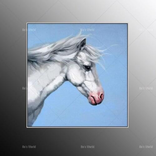 Horse oil painting Wall Art Hand Painted horse Canvas Oil Painting Home Decor Picture For living room Bedroom chrismas gift