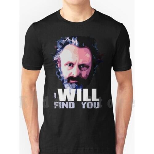 Michael Sheen I Will Find You T Shirt Men Cotton Cotton S-6xl Michael Sheen Troll Charity Fundraising