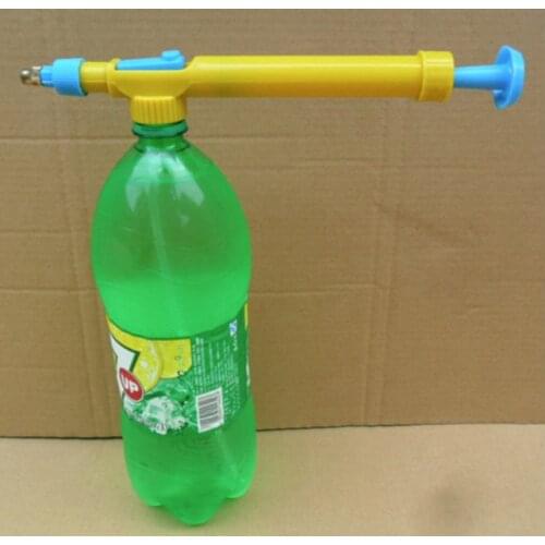 Mini Toy Guns Juice Bottles Interface Water Gun Irrigation Sprayer Head Water Pressure Watering Spraying Outdoor Garden Tool