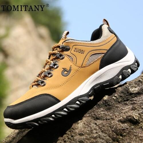 2021 Men Outdoor Sneakers Light Waterproof Mens Boots Men Military Combat Desert Casual Hiking Shoes Zapatos Hombre Big Size 48