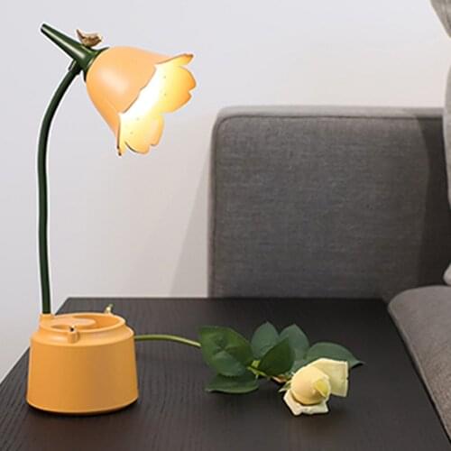 USB Rechargeable Office Lamp Led Table Lamp With Pen Storage Holder Brightness Adjustable Touch Switch Flexible Led Desk Lamp