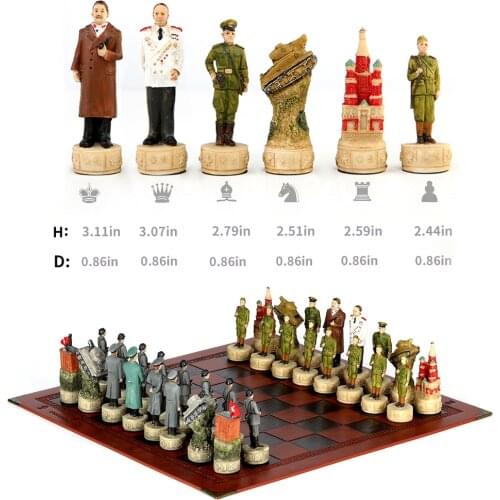 Chess Set Leather Chess Board Defend Leningrad The Soviet Union And Germany Warperiod Chess Sets Chess Set Luxury Themed Chess