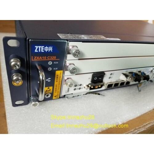 Original ZTE ZXA10 C320 10G OLT, with SXMA card/PRAM card, DC power supply