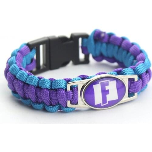 Original Fortnite Game Peripheral Anime Braided Bracelet Bracelet Punk Personality Bracelets Outdoor Bracelet Leisure Toy Gift