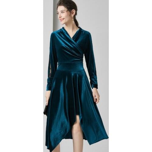 Green velvet floral maxi dress women robe femme 2020 summer long work boho beach office sexy party luxury dresses plus size