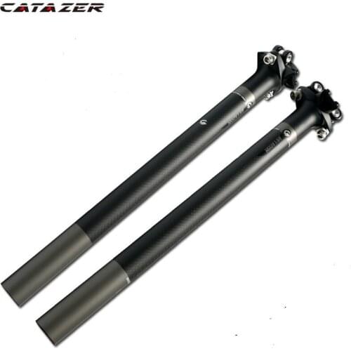 3K Matte Full Carbon Fiber Bicycle Seatpost Superlight MTB Road Bike Cycling Seat Post Parts 27.2/30.8/31.6 X 350/400 MM