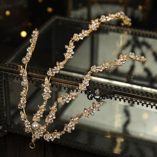 Claw Shaped Headband 4 Row Luxury Shiny Rhinestone Inlaid Headband for Female Wedding Birthday Hair Accessories BN