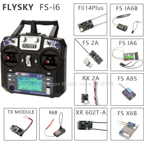 Flysky FS-i6 FS I6 2.4G 6ch RC Transmitter Controller FS-iA6 / FS-iA6B Receiver for RC Quadcopter DIY Drone