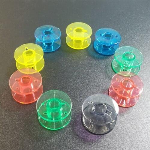 20Pcs Home Sewing Machine Bobbins Spool Plastic Sewing Bobbins Spool Empty Bobbins For Home Sewing Accessories 20x10mm