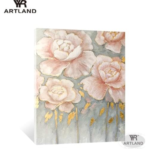 Modern Beautiful pictures of flowers for wedding decoration Hand-painted wall art picture for living room bedroom home decor