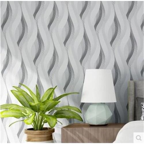 Beibehang Modern simple PVC nonwoven fabric wallpaper bedroom living room TV background wall full shop High-class room living ro