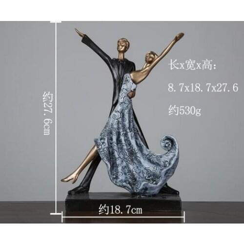 PASSIONATE TANGO DANCING LOVERS FIGURINE HANDMADE RESIN PAS DE DEUX DANCERS STATUE SOUVENIR PRESENT CRAFT ORNAMENT ACCESSORIES
