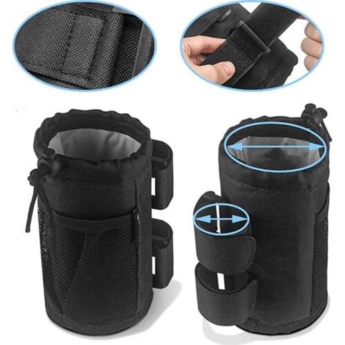 Bicycle Handlebar Cup Holder Bag Steering Wheel Bicycle Stem Insulated Water Bottle Carrier Pouch Bike Bag Bicycle Accessories