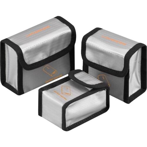 Battery Storage Bag for FPV Combo Aircraft Fireproof Battery Carrying Safe Bag for FPV Combo Aircraft Drone Accessories